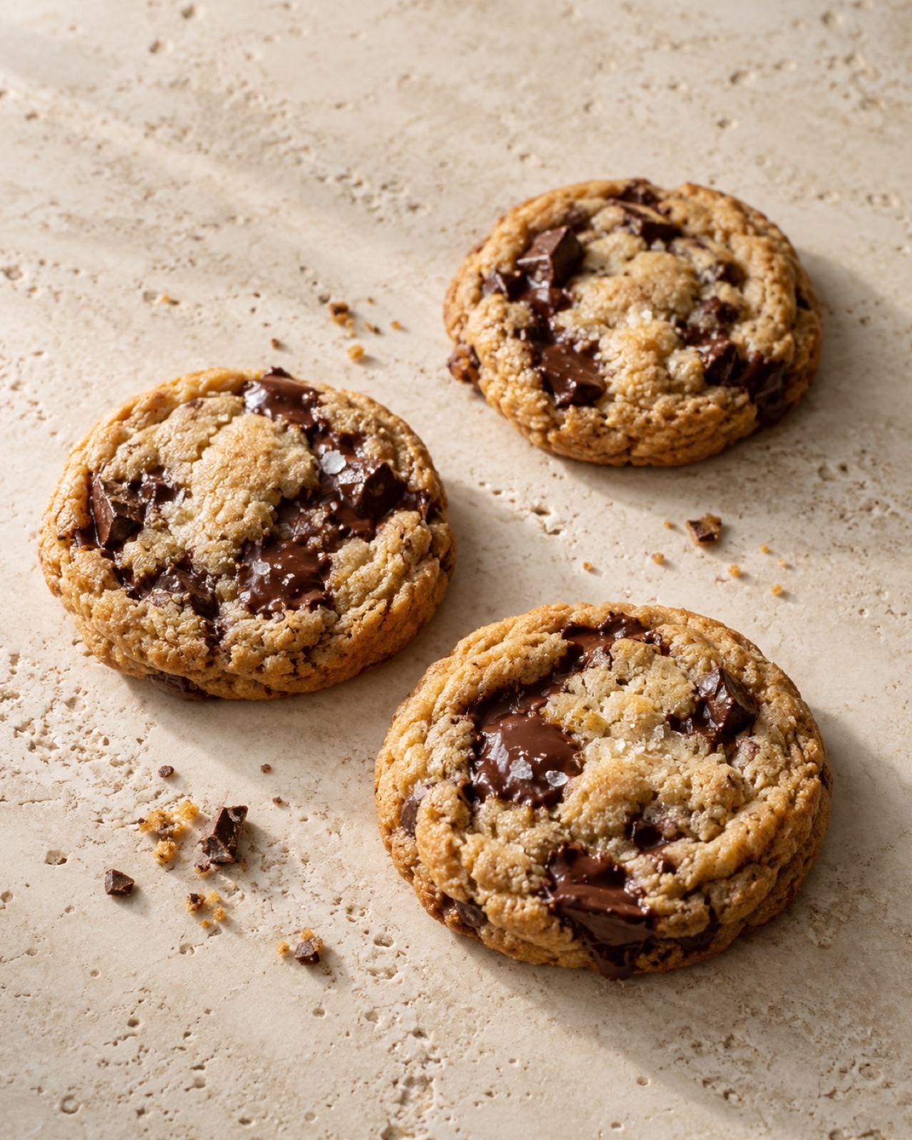 Chewy gluten-free chocolate chip cookies with dark chocolate